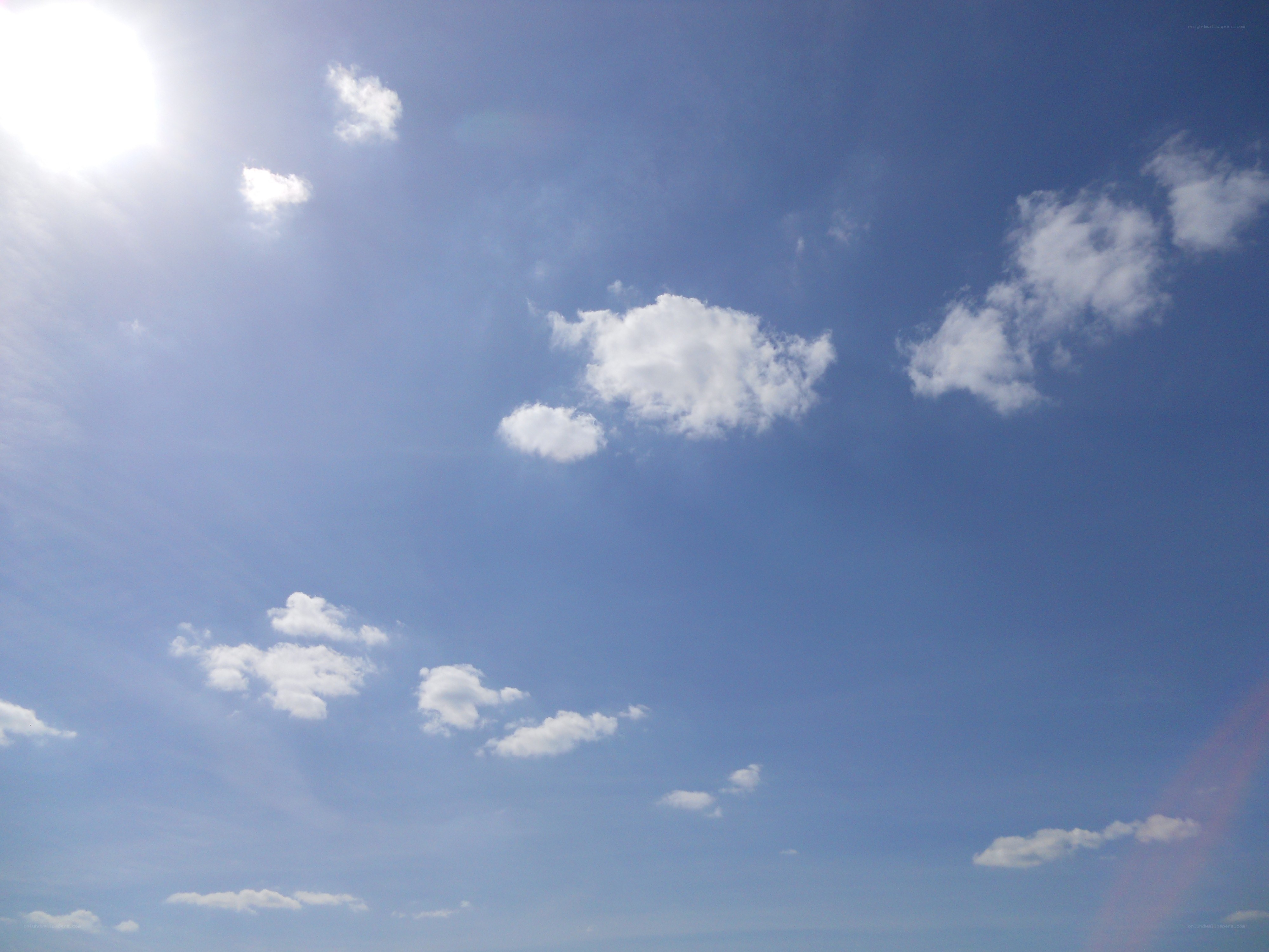 blue sky with white clouds