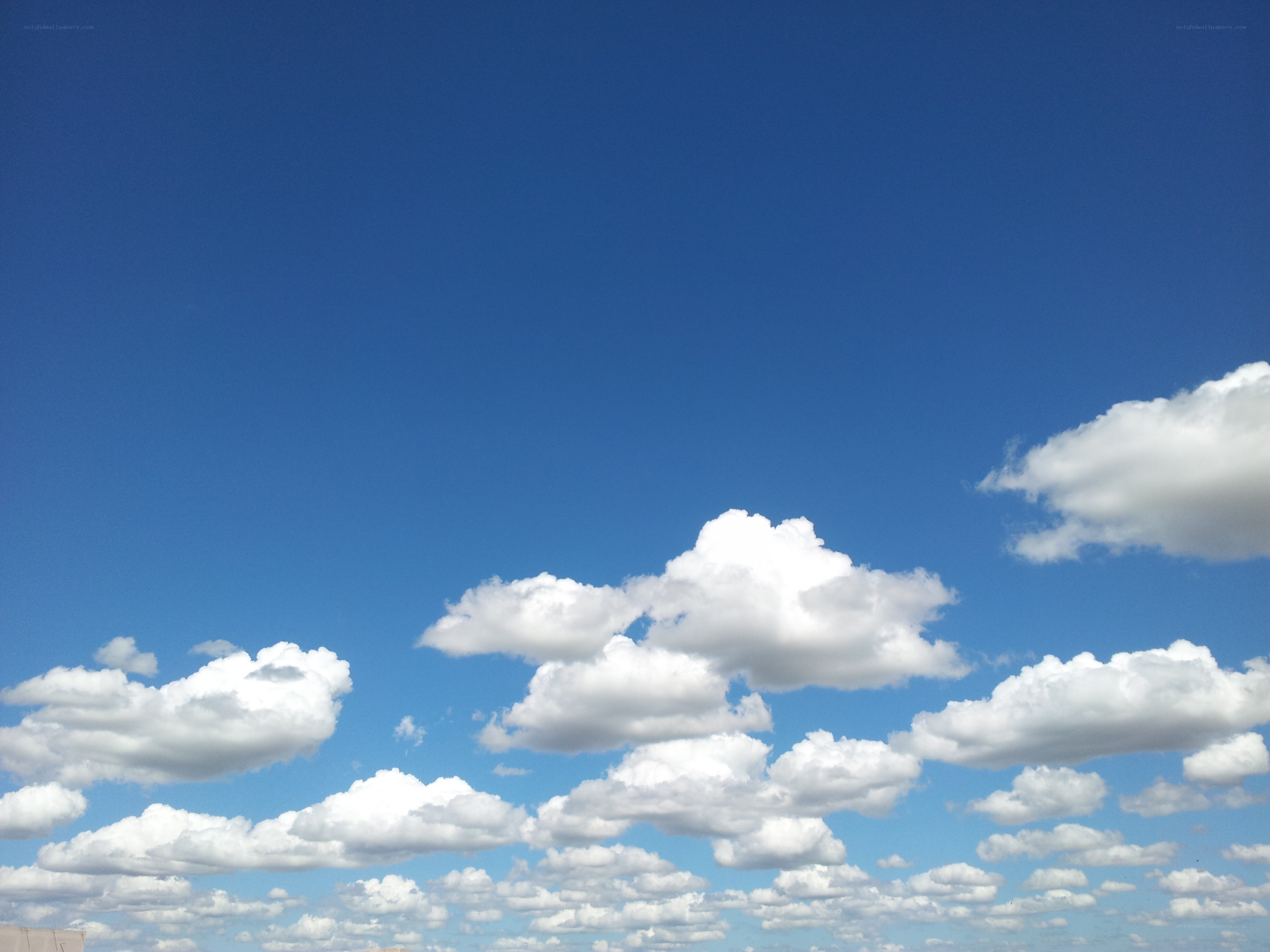 Blue sky with white clouds