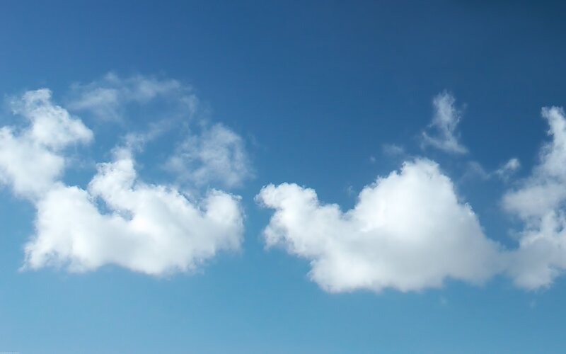 blue sky with white clouds