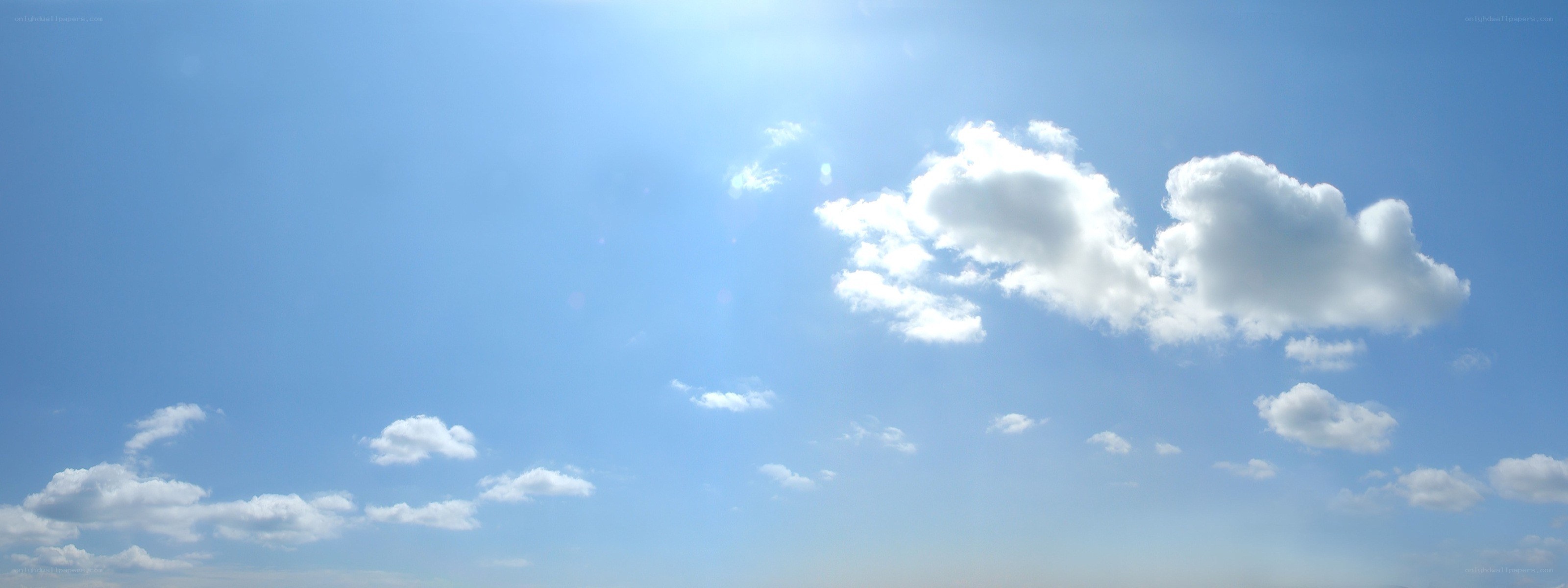 blue sky with white clouds