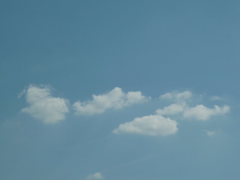 blue sky with white clouds