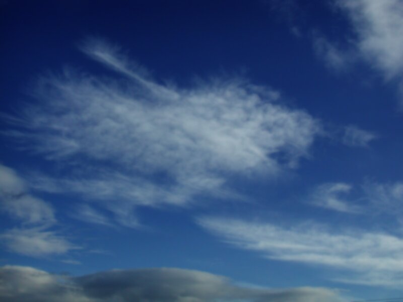 Blue sky with white clouds