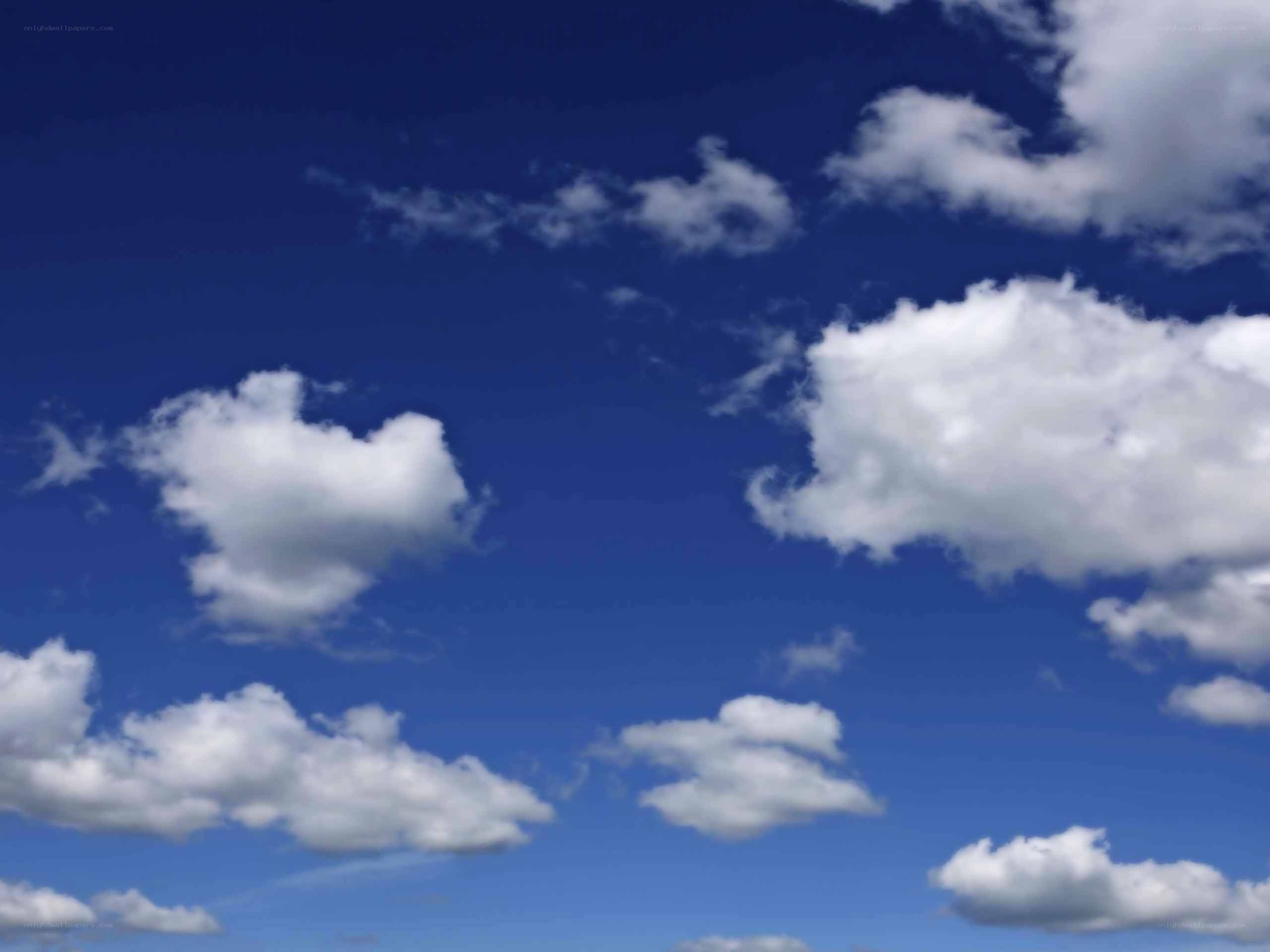 blue sky with white clouds