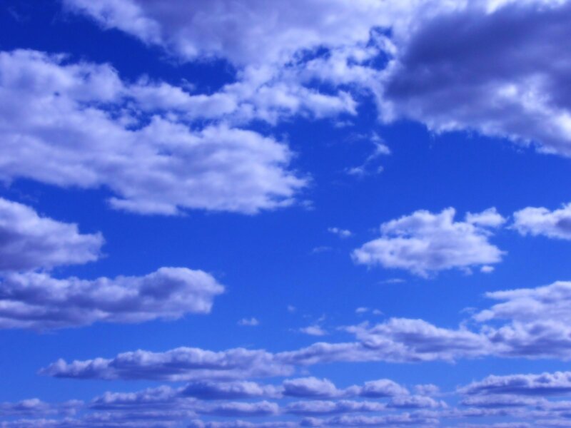 blue sky with white clouds