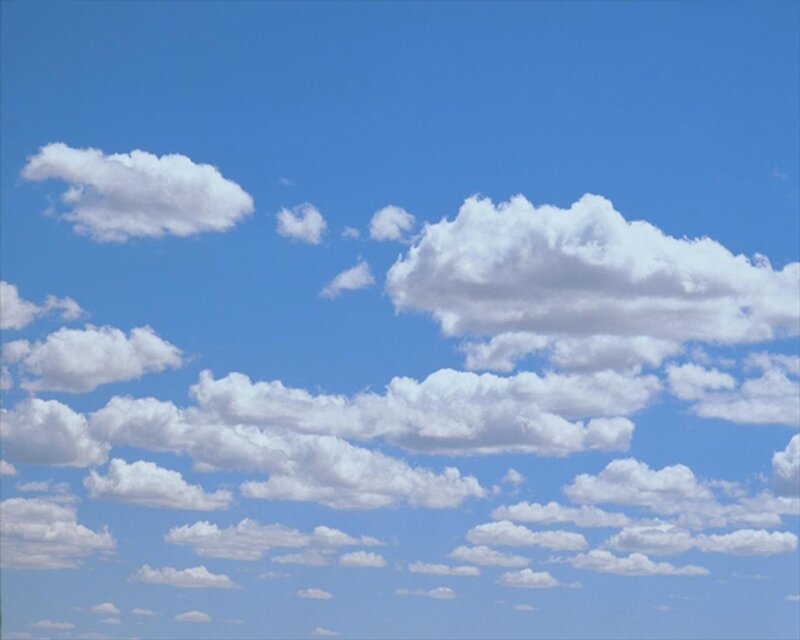 Blue sky with white clouds