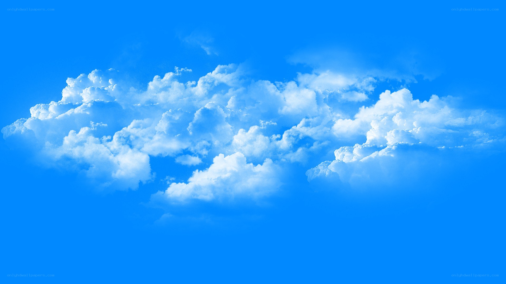 blue sky with white clouds