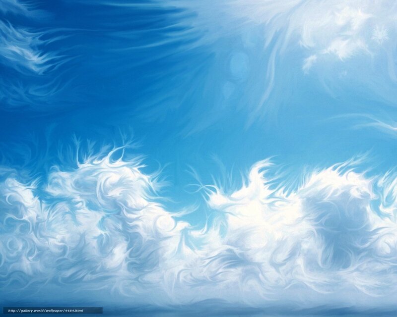 Blue sky with white clouds