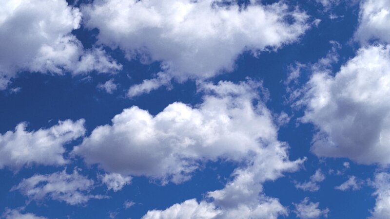 blue sky with white clouds