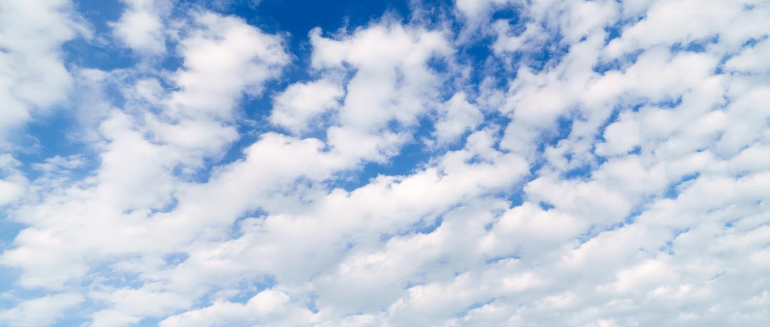 blue sky with white clouds