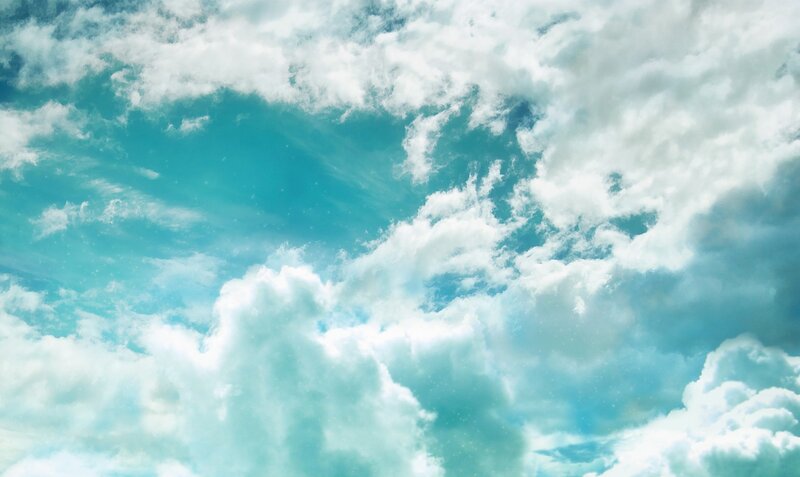 blue sky with white clouds