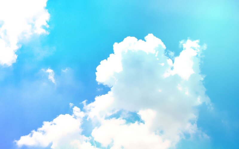 blue sky with white clouds