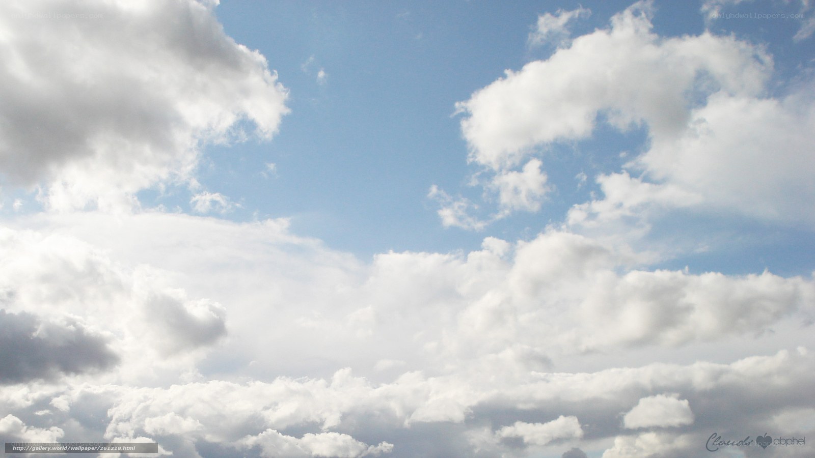 blue sky with white clouds