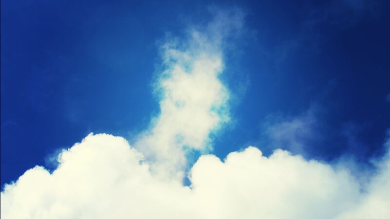 blue sky with white clouds