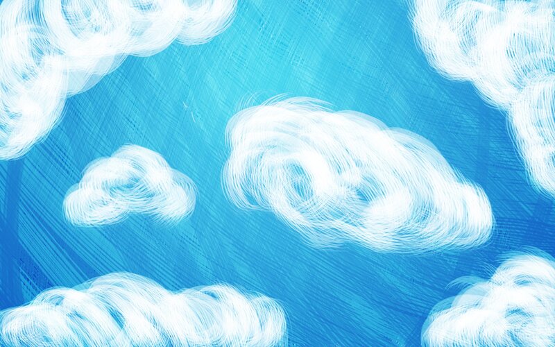 Blue sky with white clouds