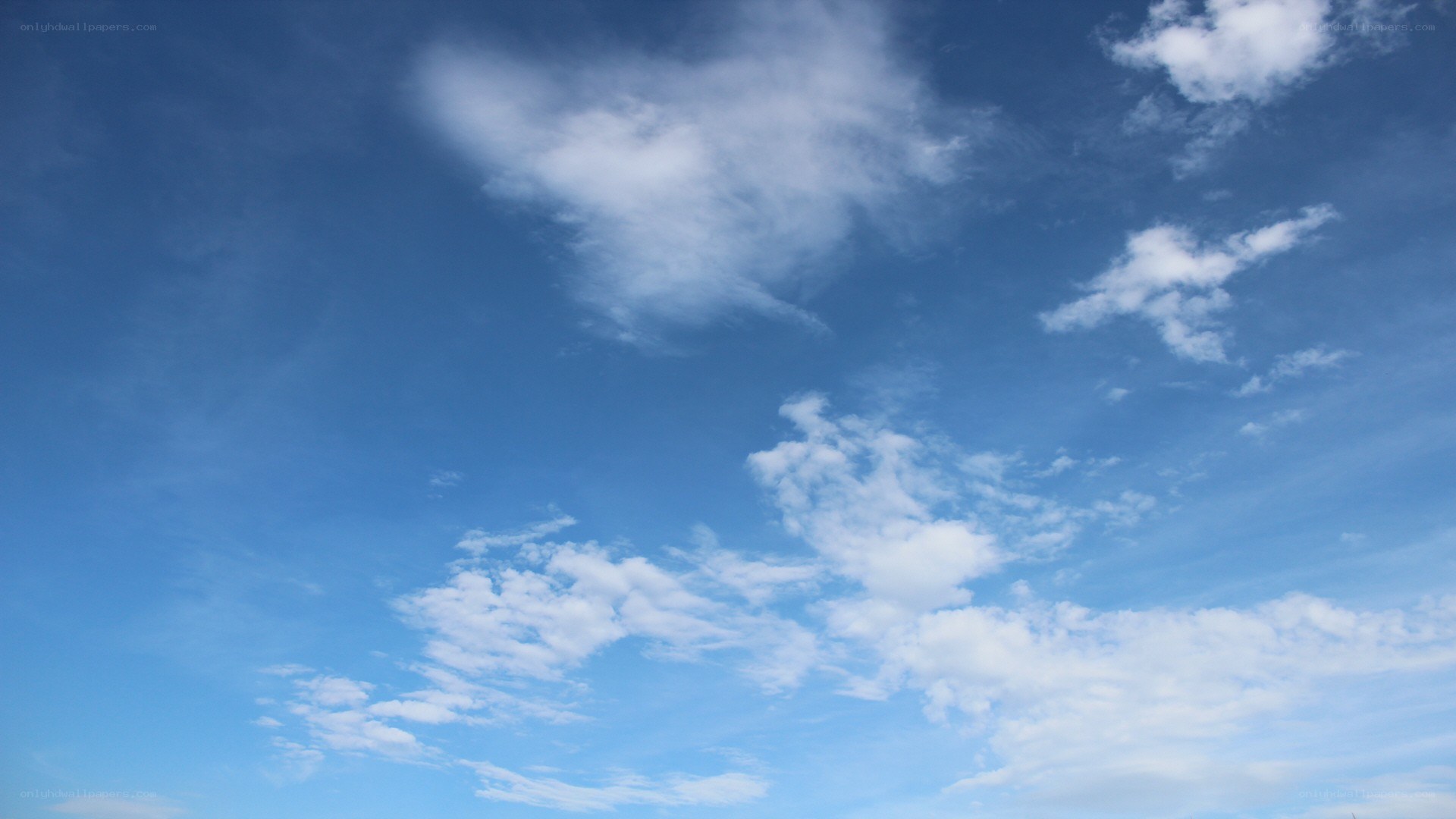 blue sky with white clouds