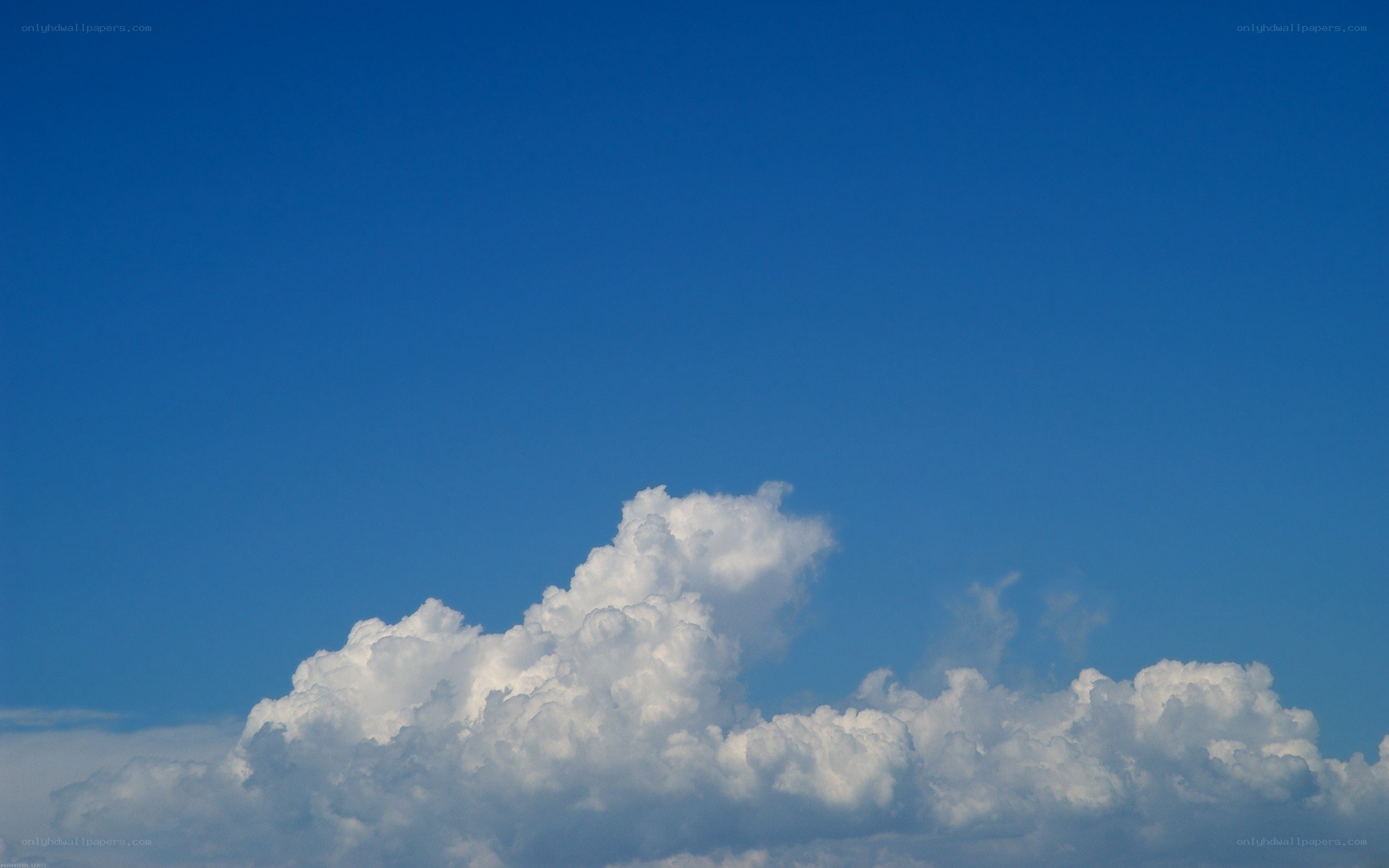blue sky with white clouds