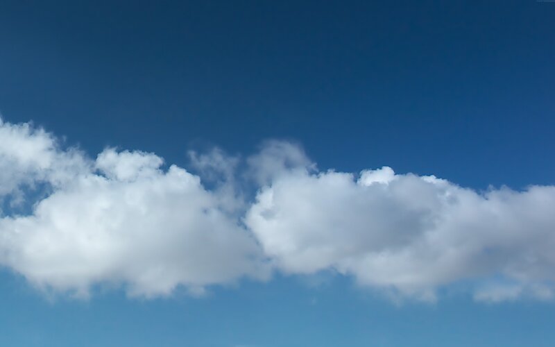 blue sky with white clouds