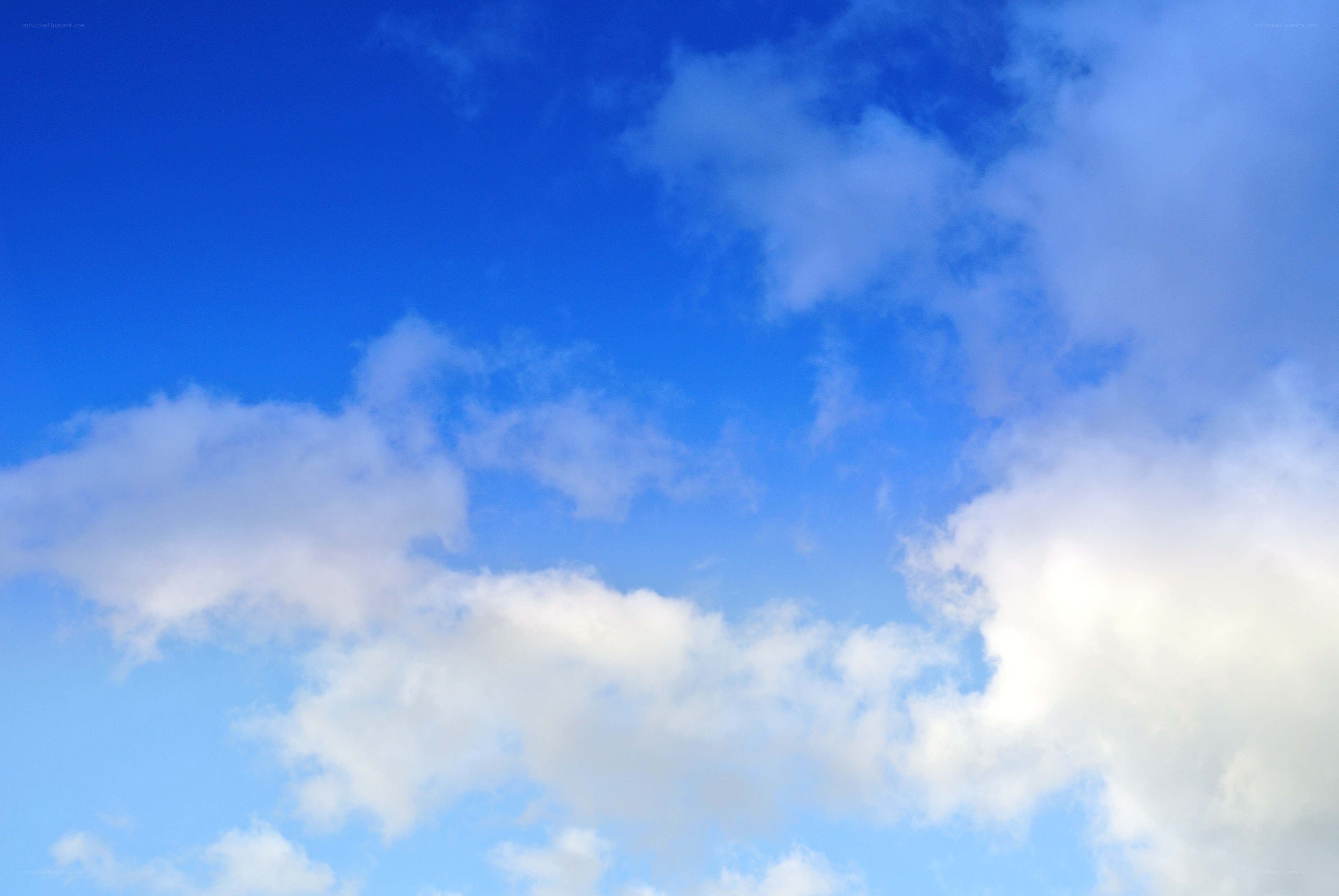 blue sky with white clouds