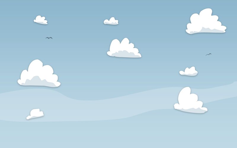 blue sky with white clouds