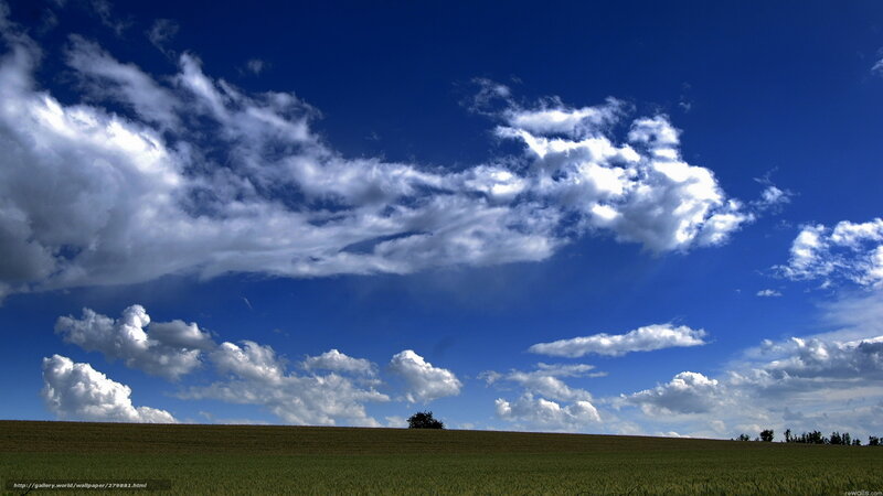 Blue sky with white clouds