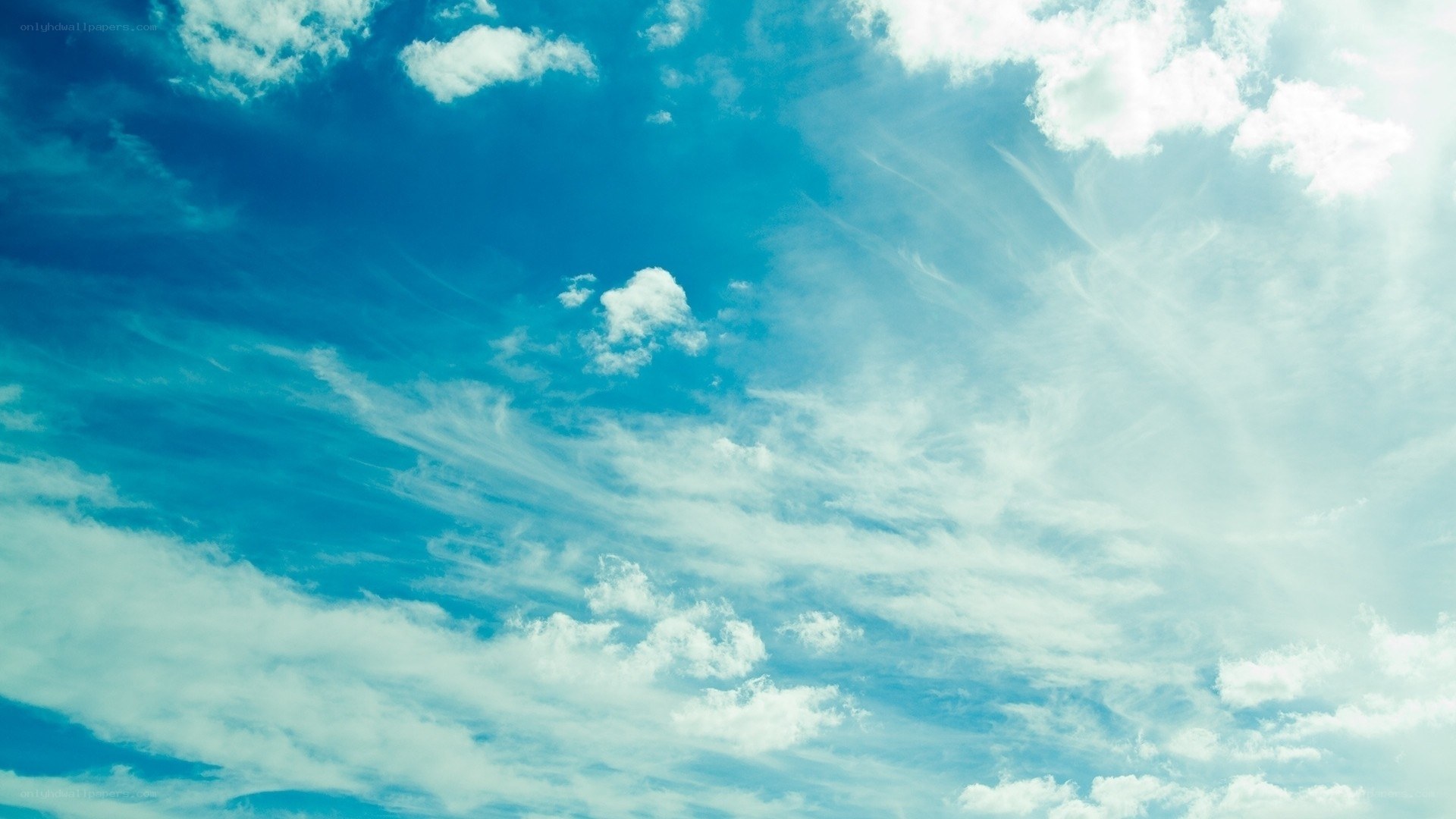 blue sky with white clouds