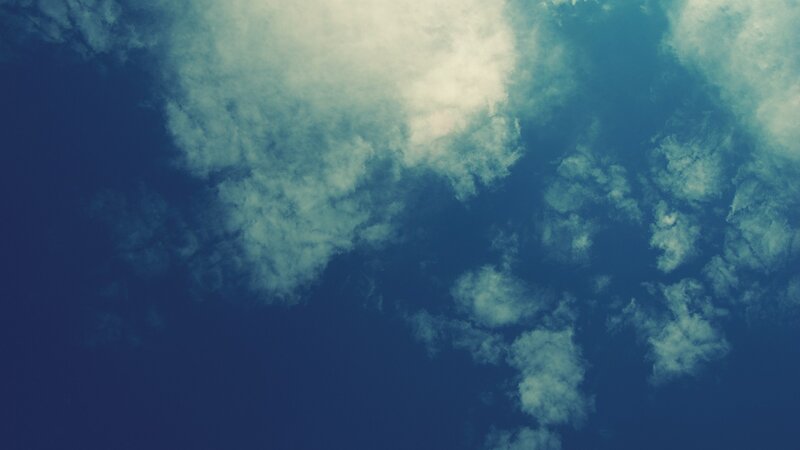 blue sky with white clouds