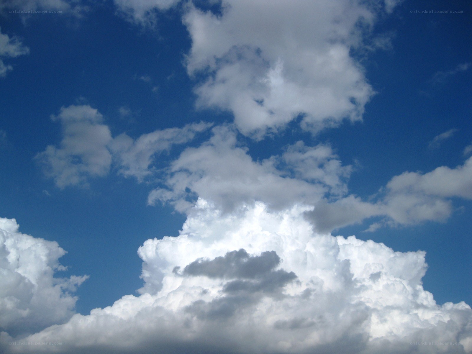 blue sky with white clouds