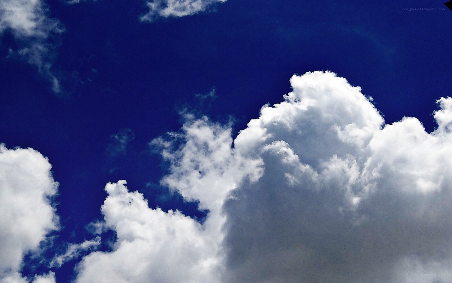Blue sky with white clouds