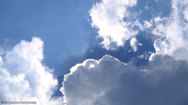 Blue sky with white clouds