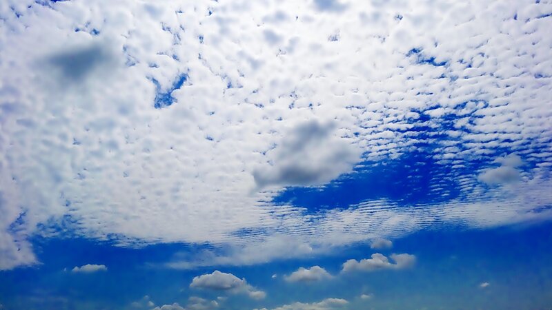 Blue sky with white clouds