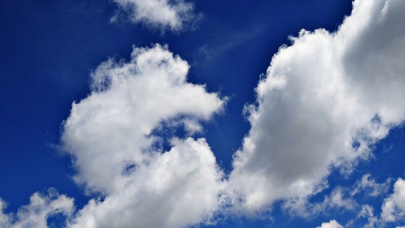 blue sky with white clouds