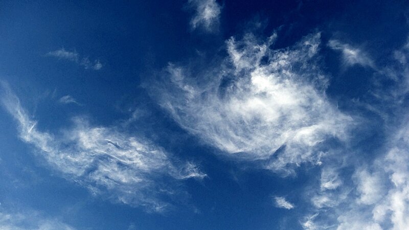 blue sky with white clouds