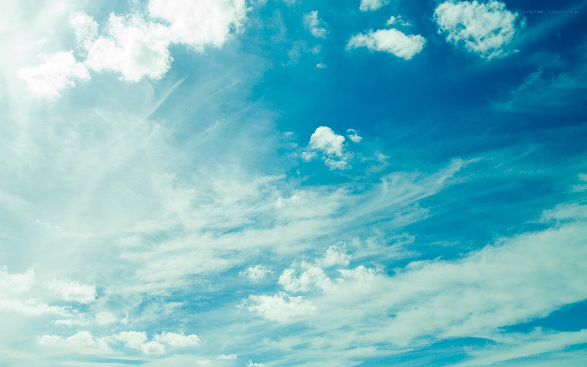 blue sky with white clouds