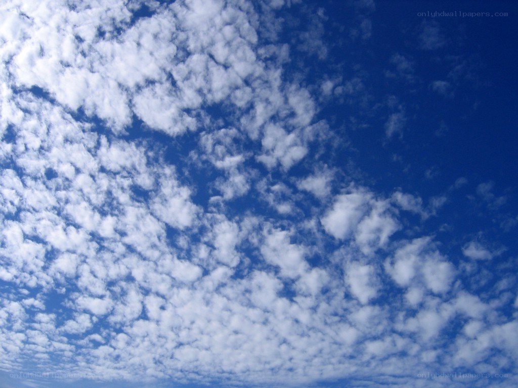 blue sky with white clouds