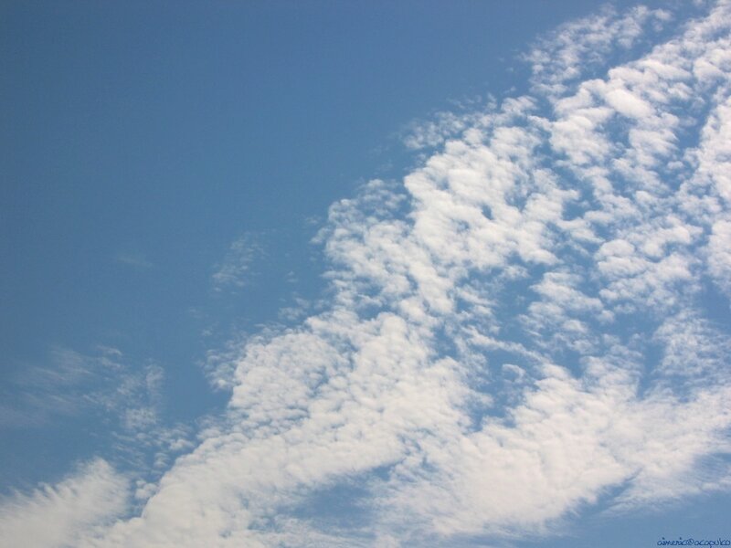 blue sky with white clouds