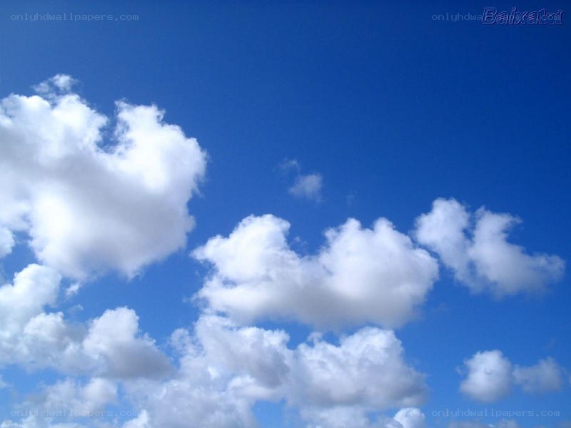 blue sky with white clouds
