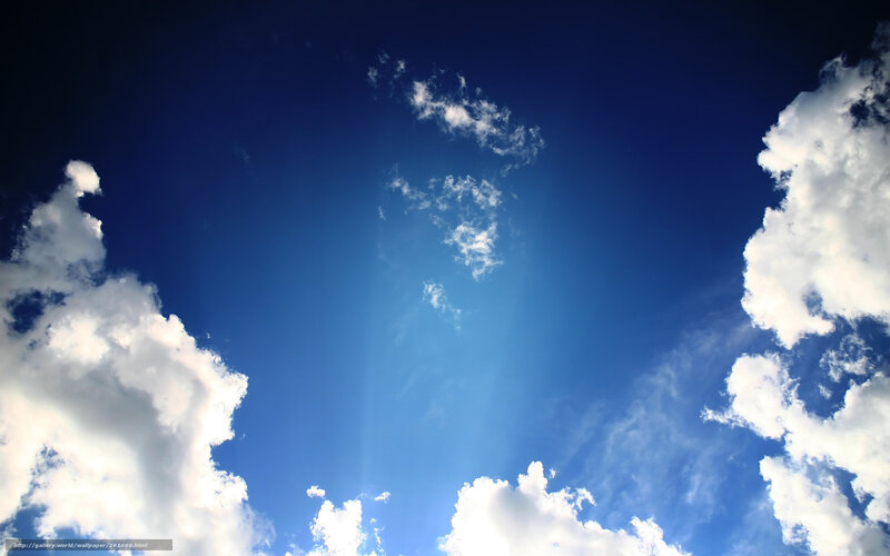 blue sky with white clouds