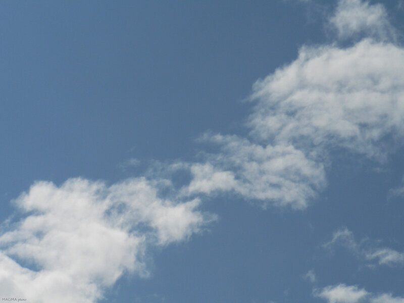 blue sky with white clouds