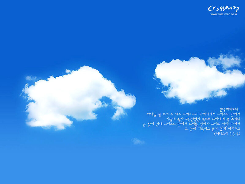 Blue sky with white clouds