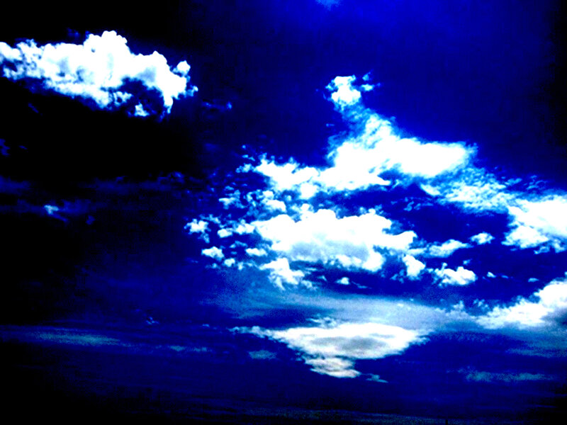 Blue sky with white clouds
