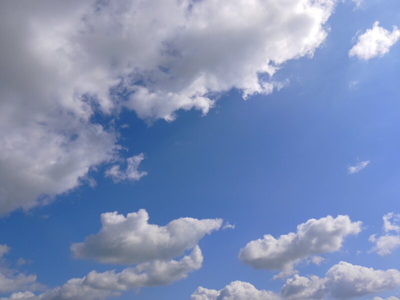 blue sky with white clouds