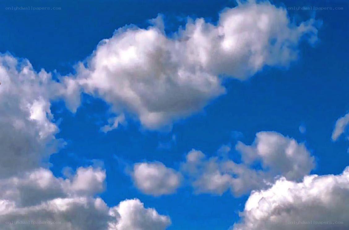 blue sky with white clouds