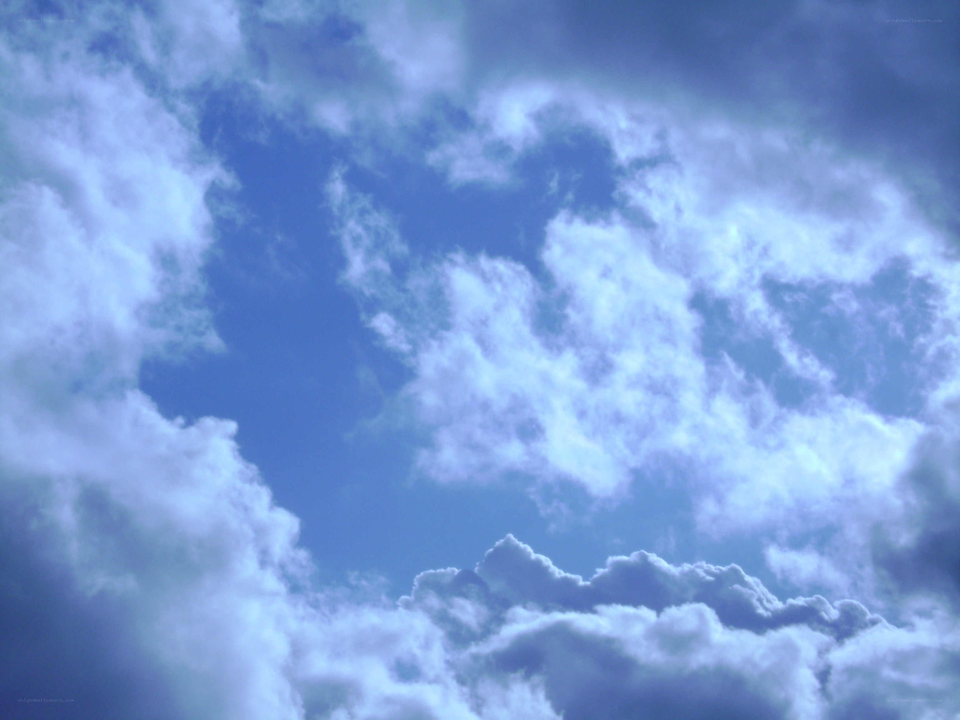 blue sky with white clouds
