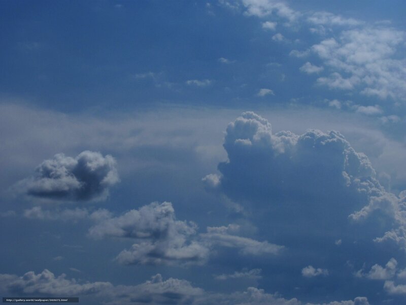 Blue sky with white clouds