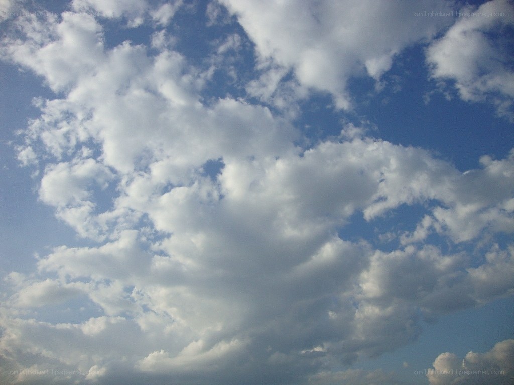 blue sky with white clouds