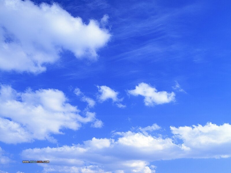 Blue sky with white clouds