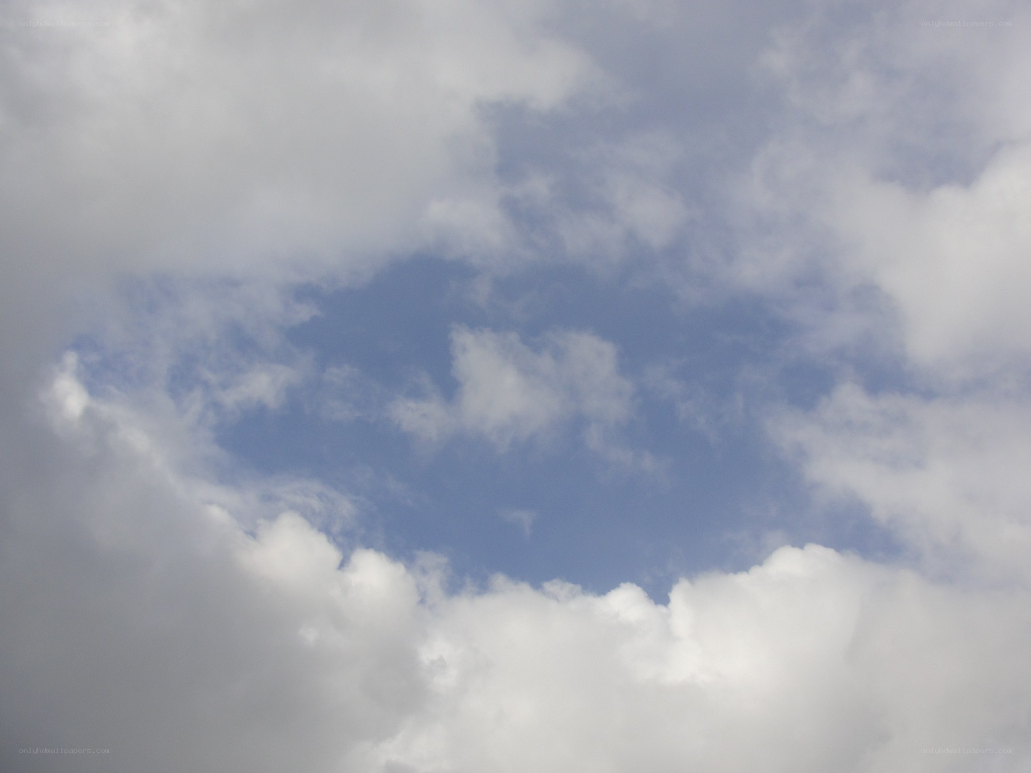blue sky with white clouds