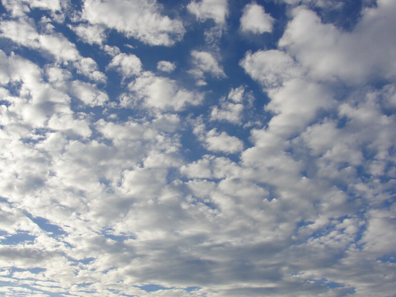 blue sky with white clouds