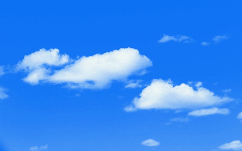 Blue sky with white clouds
