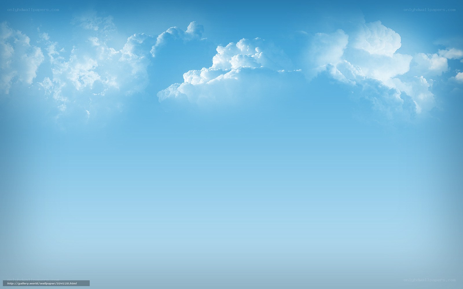 Blue sky with white clouds